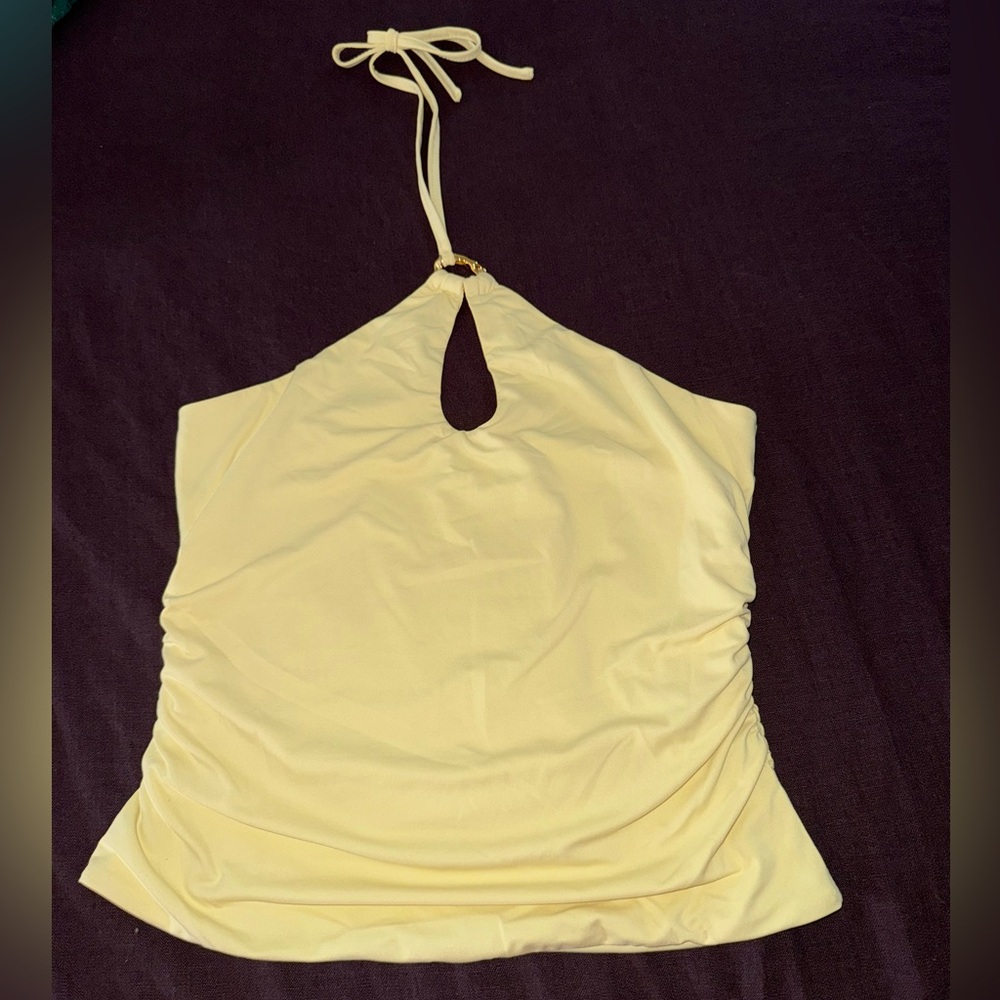 Hello Molly Light Yellow Halter Camisole